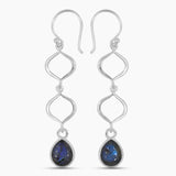 Lapis Lazuli Silver Earrings