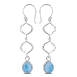 Larimar Silver Earring