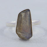 Natural Labradorite Silver Ring