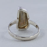 Natural Labradorite Silver Ring