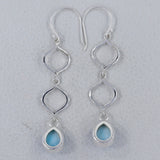 Larimar Silver Earring