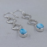 Larimar Silver Earring