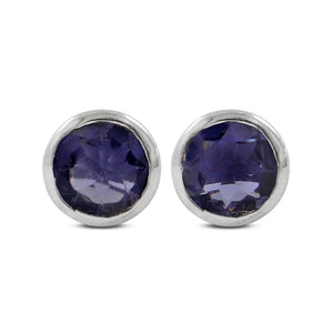 Mystic Quartz Silver Studs Earrings