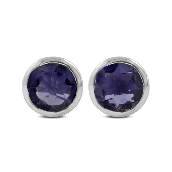 Mystic Quartz Silver Studs Earrings