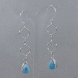 Larimar Silver Earring