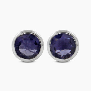 Mystic Quartz Silver Studs Earrings