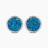 Mystic Quartz Silver Studs Earrings