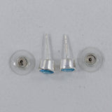 Blue Topaz Silver Studs Earrings