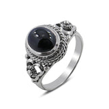 Genuine Black Star Silver Ring