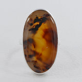 Montana Moss Agate Silver Ring