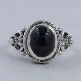 Genuine Black Star Silver Ring