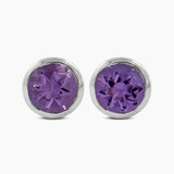 Mystic Quartz Silver Studs Earrings