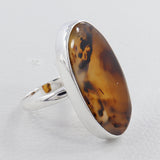 Montana Moss Agate Silver Ring