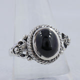 Genuine Black Star Silver Ring