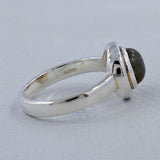 Natural Labradorite Silver Ring