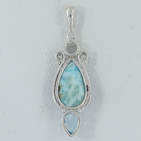 925 Sterling Silver Larimar Pendants