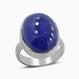 Natural Tanzanite Silver Rings