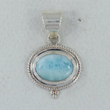 Larimar Gemstone 925 Silver Pendant