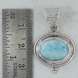 Larimar Gemstone 925 Silver Pendant