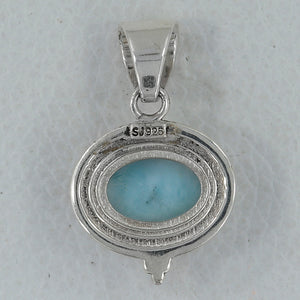 925 Sterling Silver Larimar Pendants