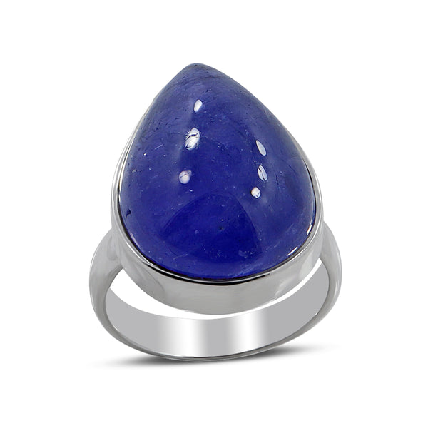 Natural Tanzanite Silver Rings