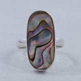 Abalone Shell Silver Ring