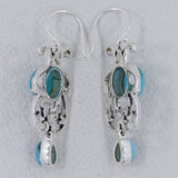 Dendritic Opal Silver Earrings