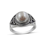 Fresh Water Pearl Gemstone 925 Sterling Silver Ring