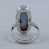 Abalone Shell Silver Ring