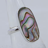 Abalone Shell Silver Ring