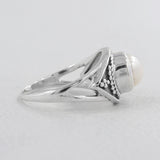 Fresh Water Pearl Gemstone 925 Sterling Silver Ring