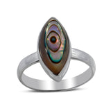 Abalone Shell Silver Ring