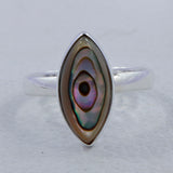 Abalone Shell Silver Ring