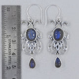 Dendritic Opal Silver Earrings