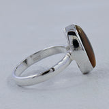 Abalone Shell Silver Ring