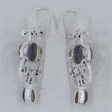 Dendritic Opal Silver Earrings