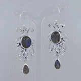 Dendritic Opal Silver Earrings