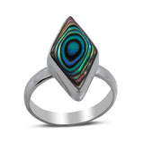 Abalone Shell Silver Ring