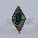 Abalone Shell Silver Ring