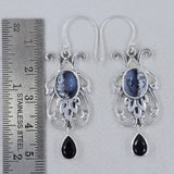 Dendritic Opal Silver Earrings