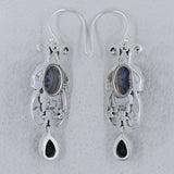 Dendritic Opal Silver Earrings