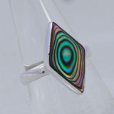 Abalone Shell Silver Ring