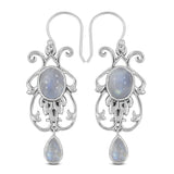 Dendritic Opal Silver Earrings