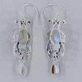 Dendritic Opal Silver Earrings