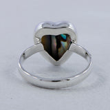 Abalone Shell Silver Ring