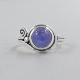 Rainbow Moonstone Silver Ring