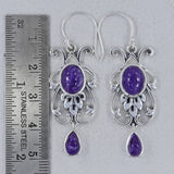 Dendritic Opal Silver Earrings