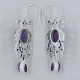 Dendritic Opal Silver Earrings