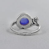 925 Silver Rainbow Moonstone Ring