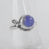 Rainbow Moonstone Silver Ring